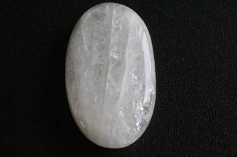 極上！シナジー12高波動レインボーナトロライト・パームストーン53mm【最高品質・高波動・透明・光沢・レインボー・超激レア】