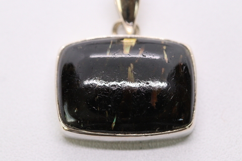 極上ギラギラ！ブルー＆ゴールド！高波動グリーンランド産ヌーマイト・ペンダント【最高品質・高波動・光沢・超激レア】