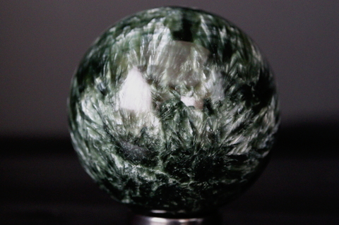 極上！過去最高品質！ロシア産セラフィナイト42mm丸玉【最高品質・光沢・激レア】