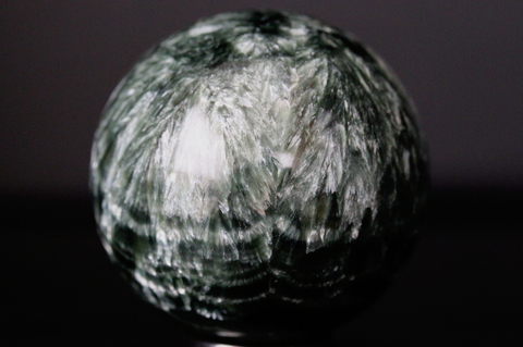 極上！過去最高品質！ロシア産セラフィナイト39mm丸玉【最高品質・光沢・激レア】