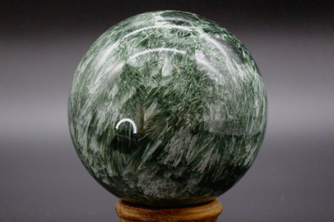 極上マスタークリスタル！最高品質セラフィナイト80mm丸玉【最高品質・光沢・激レア】