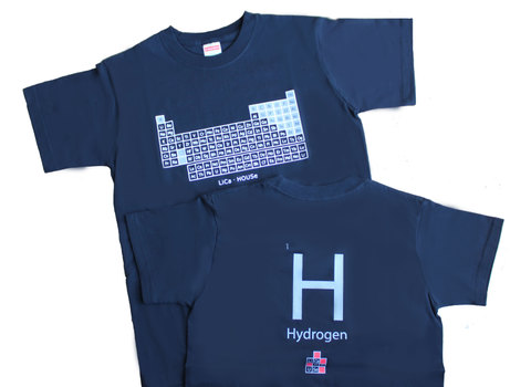 元素周期表Tシャツ（黒・H）