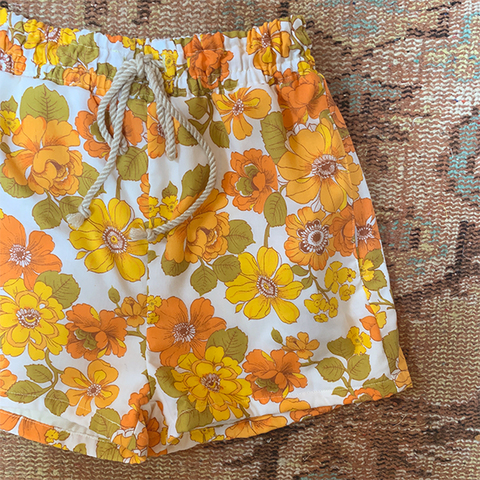 Beach shorts  for WOMEN(orange garden)