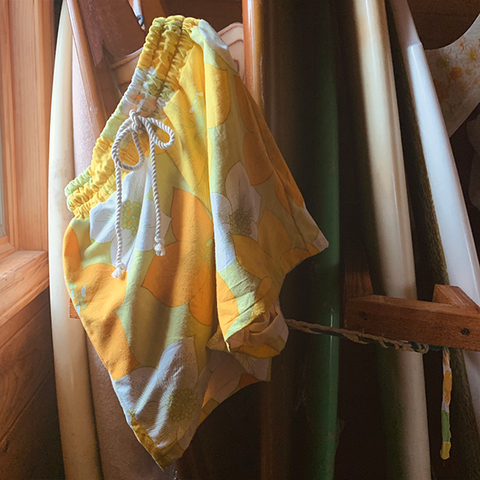 Beach shorts  for WOMEN(yellow flower)