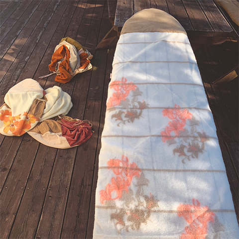 【Limited Edition】Cover for Longboard(cream & beige & bluegreen)