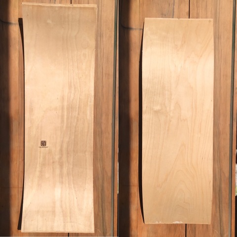 芽育　雪板BLANKS 90 3D 樺　13mm厚