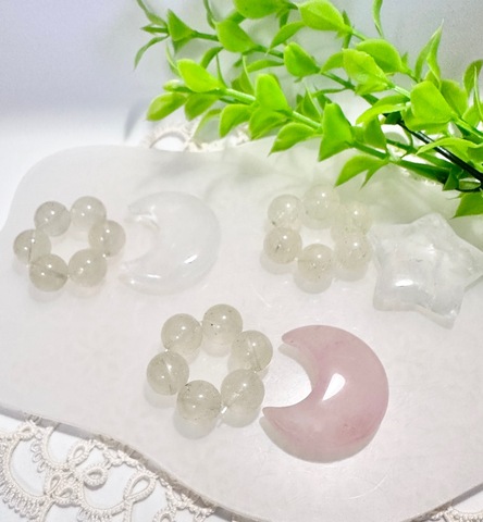 リビアングラス 6stone’s ＋ 月 or 星ストーン セット