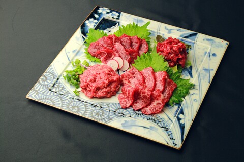 鮮馬刺しスライス4種バラエティーセット鮮－519