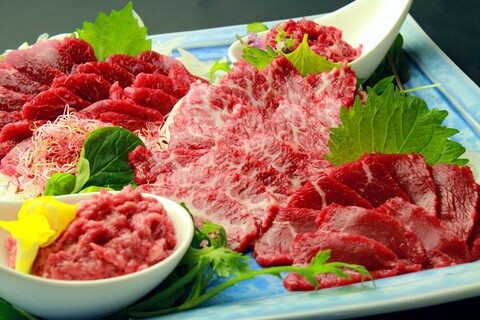 鮮馬刺しスライス5種バラエティーセット鮮－520