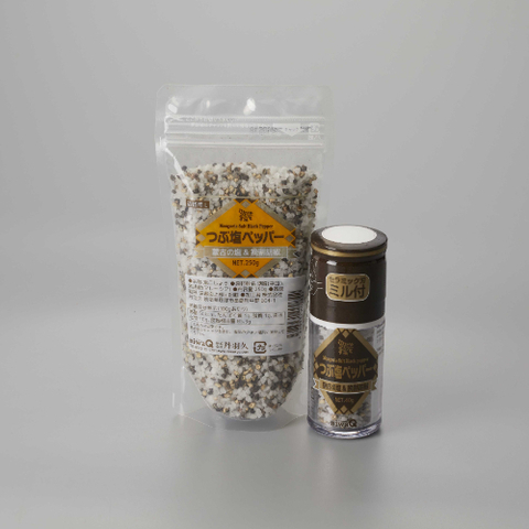 つぶ塩ペッパーセット (40g・250g）