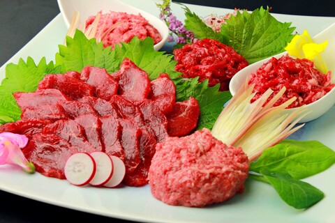 鮮馬刺しバラエティー3種セット鮮-518