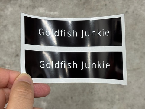 新goldfishjunkieステッカー　2枚組