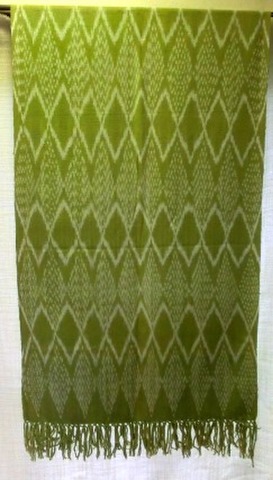 草木染め大判布（コットン）・緑 Sold Out