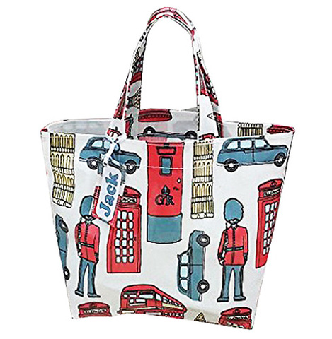 【London Mini Tote Bag】ロンドン ラミネート ランチ ミニトートバッグ（S）