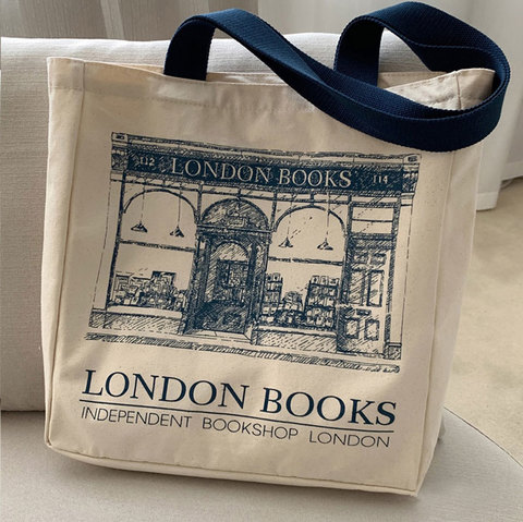 Andcici【LONDON BOOKS INDEPENDENT BOOKSHOP LONDON】ロンドンブックス キャンバス トートバック