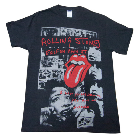 【The Rolling Stones】ザ・ローリング・ストーンズ Exil Fade Ｔシャツ（Ｌ）