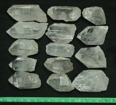 天然水晶ポイント原石 500g