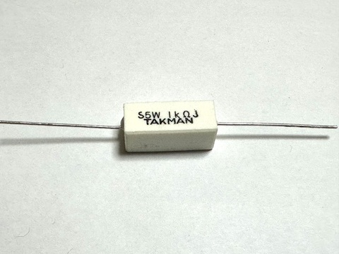 5W 1kΩ セメント抵抗 TAKMAN