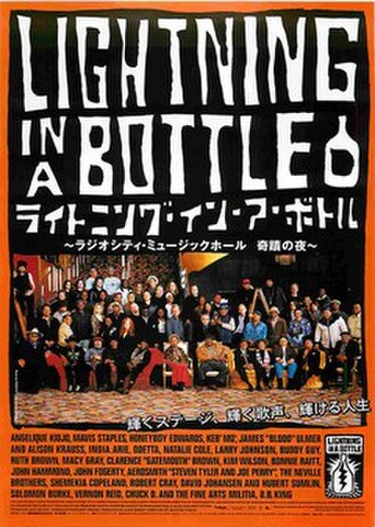 映画チラシ： ライトニング・イン・ア・ボトル（ペラ・邦題あり・裏面白地）