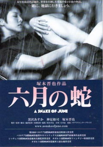 映画チラシ： 六月の蛇（小型・4枚折）