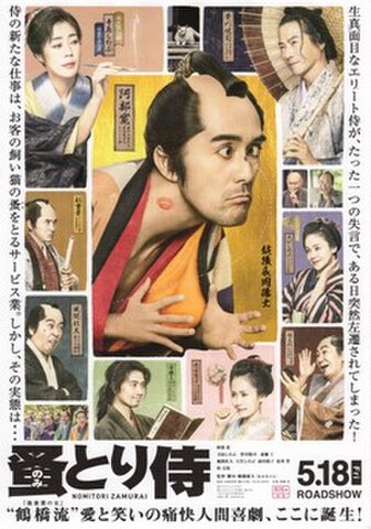 映画チラシ： 蚤とり侍（2枚折）