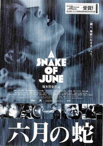 映画チラシ： 六月の蛇（右上：受賞！あり）