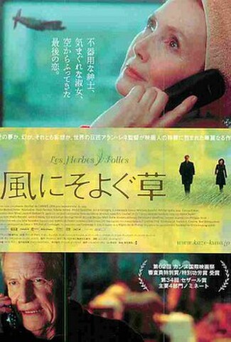 風にそよぐ草（試写状・宛名シール跡あり）