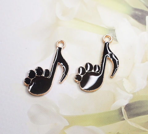 音符×肉球 メタルチャーム