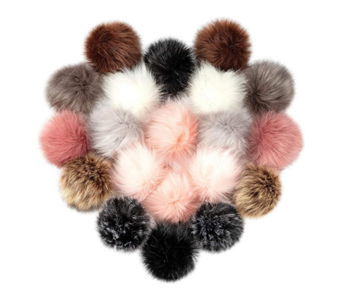 エコファーボール10cm　カラーセット10色20個(マルカン通しループあり)