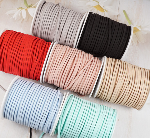 リアルスエードコードリボン　3ｍｍ/90cm