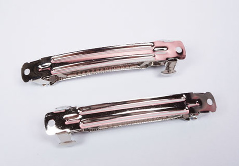 シルバーバレッタ5個セット/ 8cm(2段式)