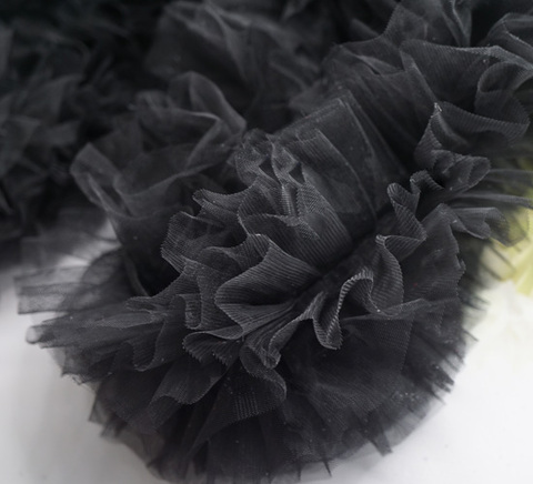 フリフリチュチュブラックチュールテープ　/45cm