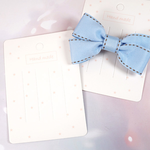 Handmadeミニスターヘアアクセサリー台紙10枚セット