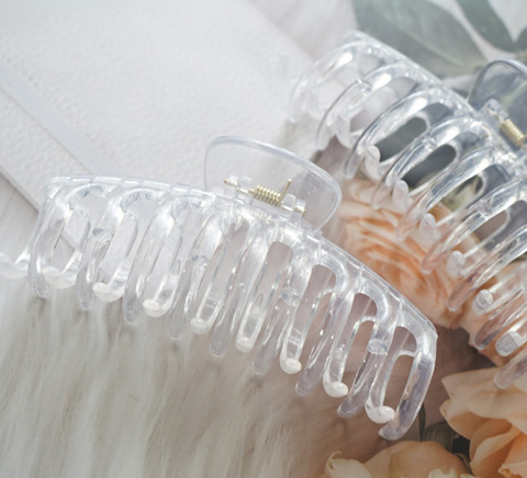 クリアボーンバンズクリップ　11cm