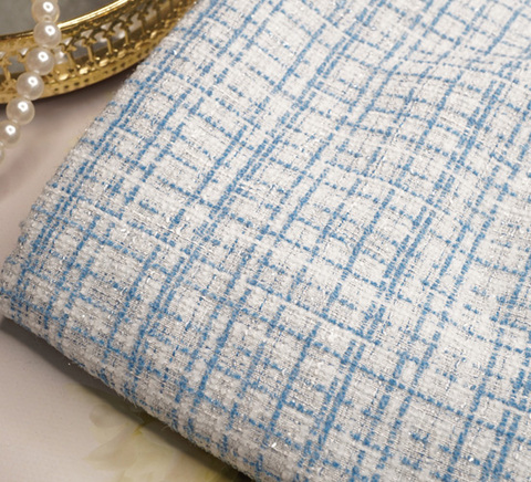 ブルーミストチェックツイード　10cm