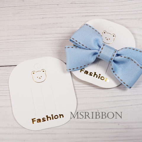 ゴールドベアヘアアクセサリー用台紙10枚