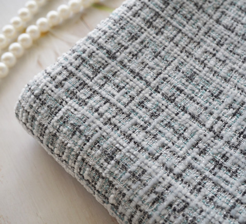 アイスブルー×グレーカラーツイード　10cm