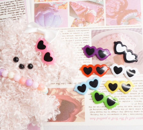 ドール用ハートサングラスパーツ　10個セット