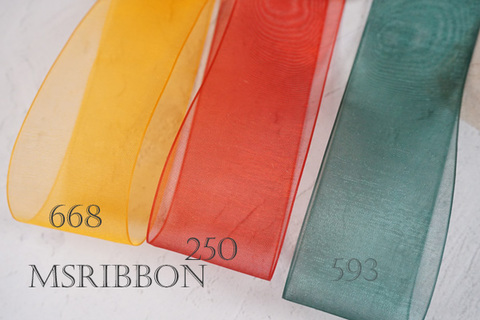 オーガンジーリボン　3.8cm/10m