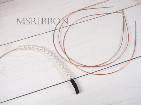 パール・ビーズ用カチューシャワイヤー　5本セット