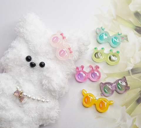 蓄光サングラスパーツ　4個