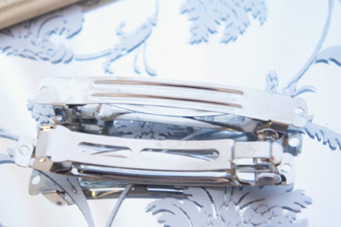 シルバーバレッタ　8cm　2個セット