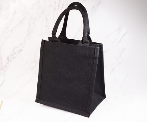 ブラックキャンバストートバッグ(2サイズ)