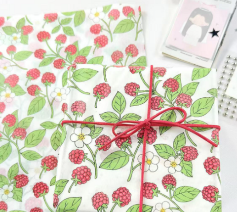 ラッピングペーパー薄紙(ワイルドベリー)　50×35cm/10枚