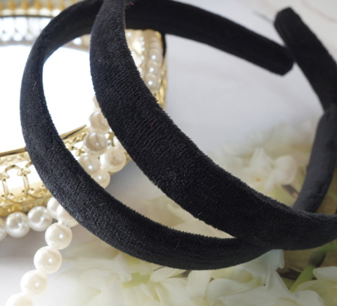 ふわふわベルベットカチューシャ　2cm/1本