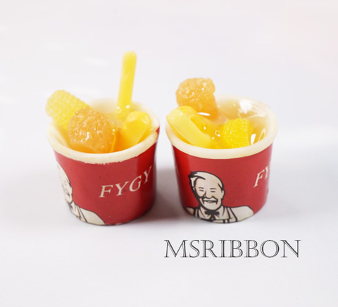 ミニチュアフィギュアフライドチキンパーツ