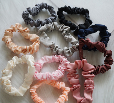 シンプルサテンシュシュゴム/2個セット