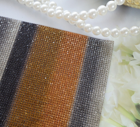 アイロン接着グラデーションカラークリスタルシート