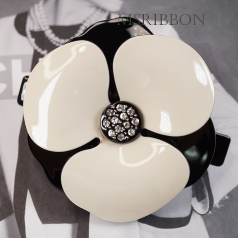 カメリアバレッタ(アイボリー×ブラック)