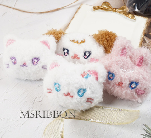 キラキラお目めふわふわアニマルぬいぐるみパーツ